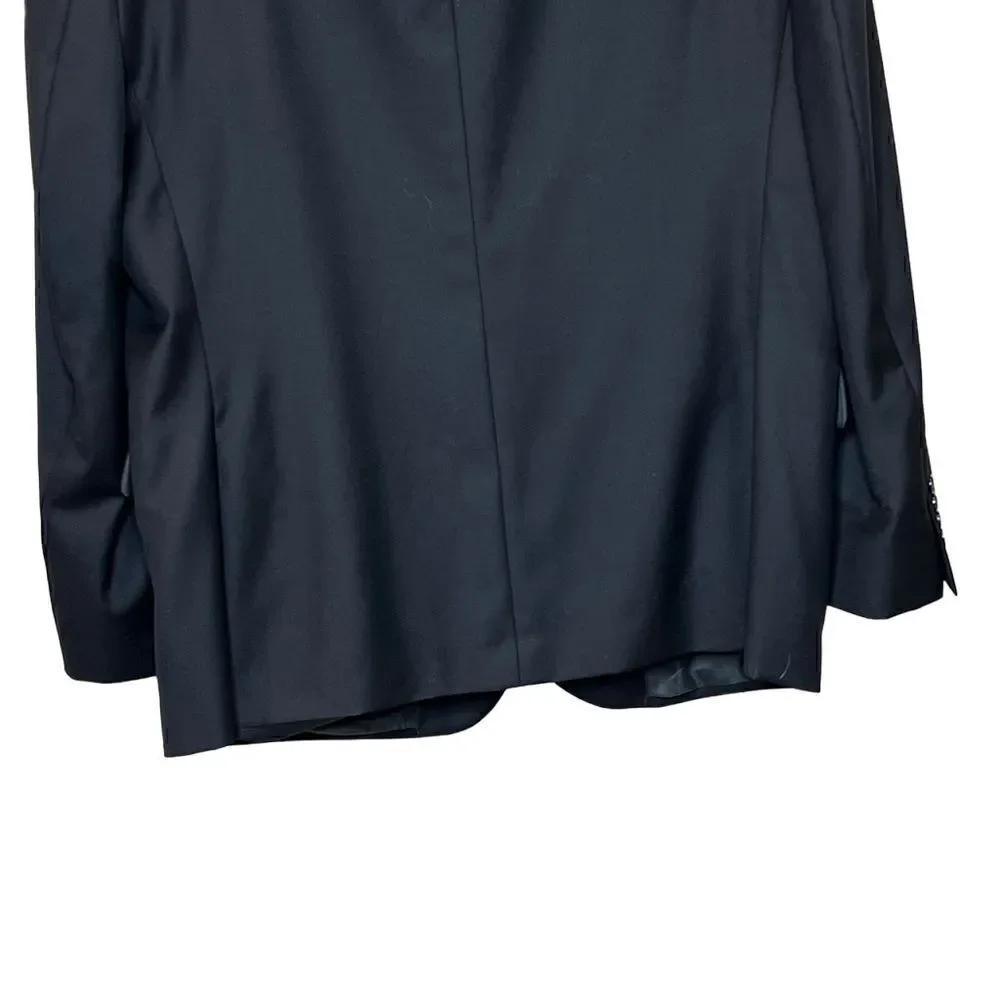 Jos A Bank black Chelsea traveler wool blazer size 48 regular